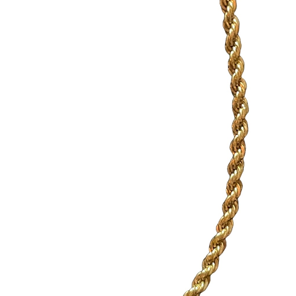 Vintage 80s Trifari Elegant Gold Rope Chain Necklace